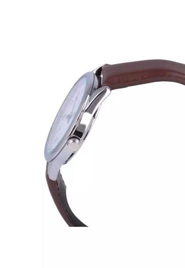 Casio #MTP-V005L-7B Men's Standard Analog Black Leather Band Silver Dial Watch - Image 3