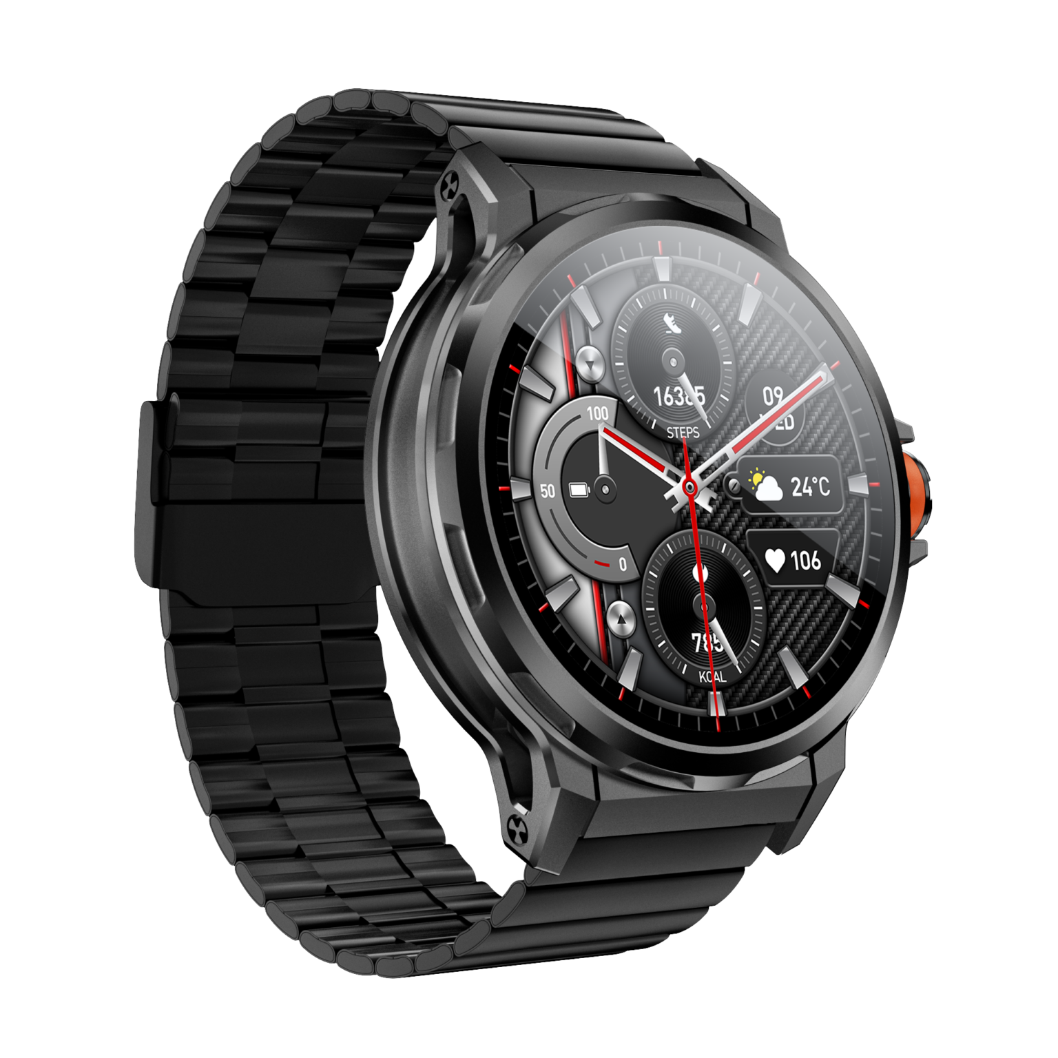 Kalobee SK43 Smart Watch | 3 Pairs of Straps | Rugged Style - Image 3